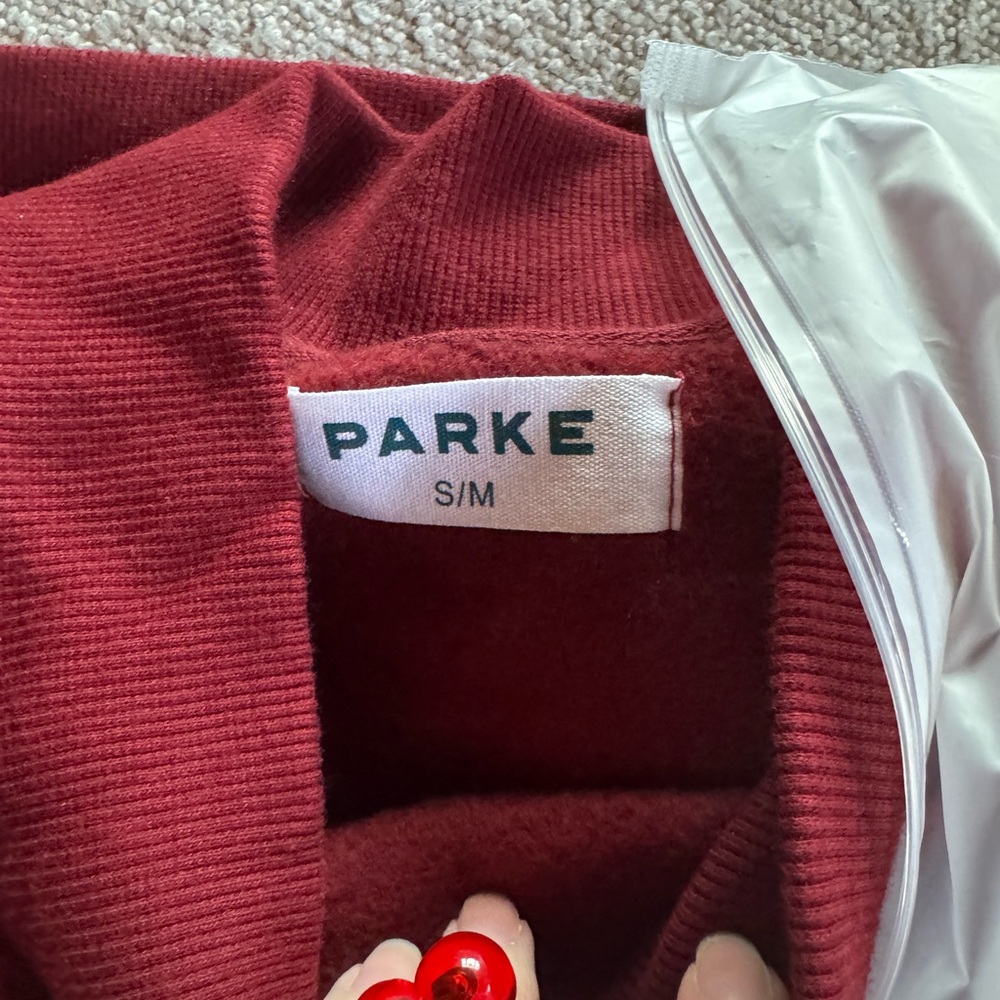 Parke Women's Red Plaid Mockneck - Picture 6 of 7